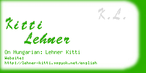 kitti lehner business card